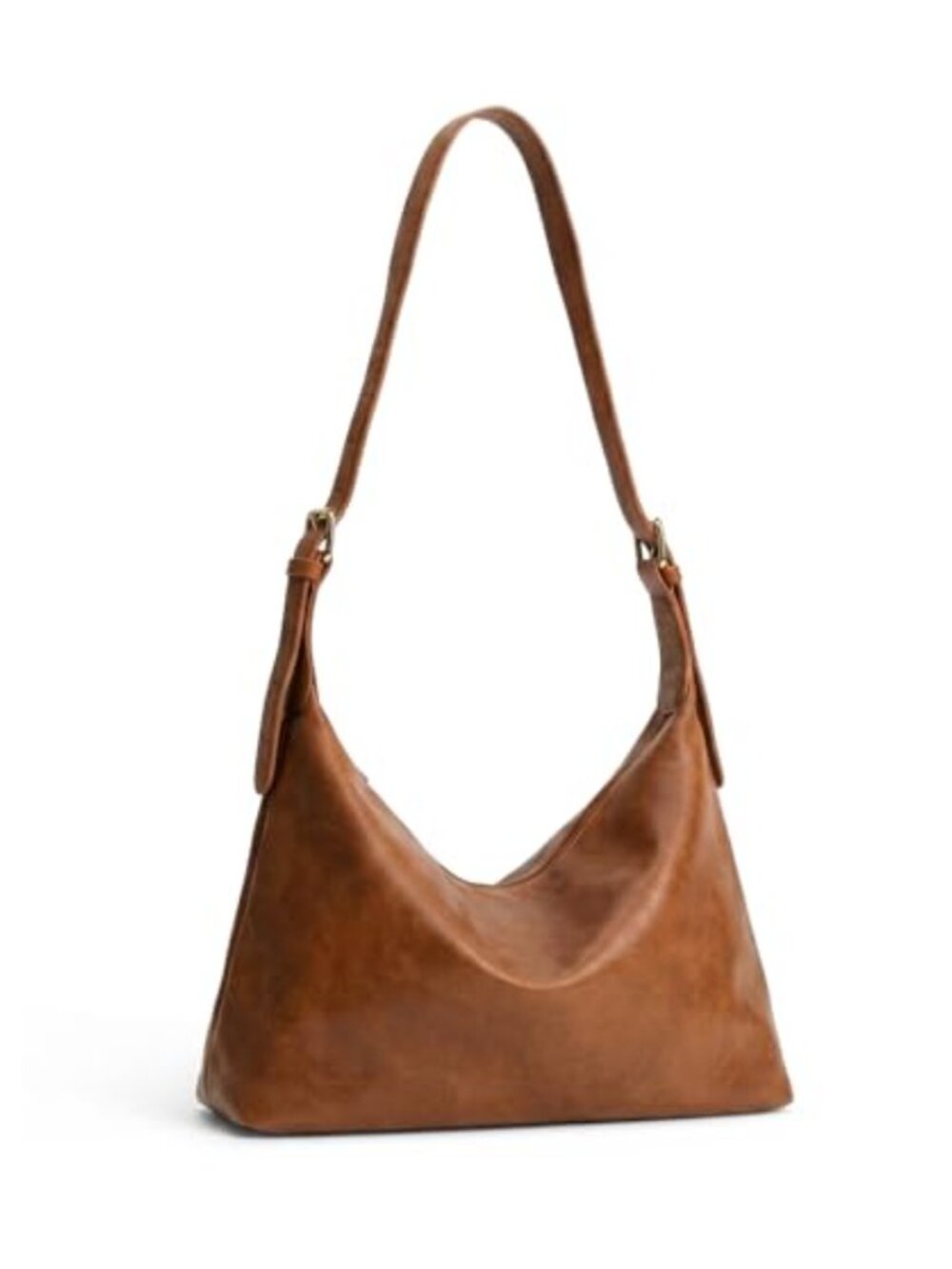 Slouchy Hobo Shoulder Bag Vintage Vegan Leather Crossbody Purse